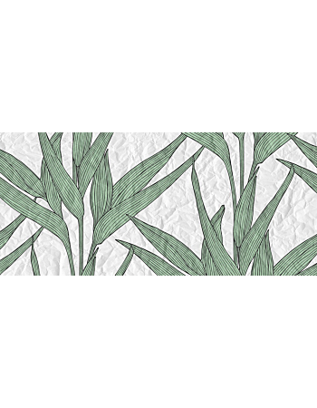 Φωτοταπετσαρια Λευκο Paper Leaves 3 Πρασινο