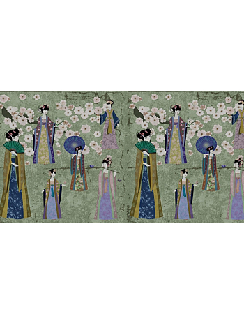 Φωτοταπετσαρια Kimono 1 Πρασινο