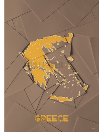 Χαρτης Ποστερ Ελλαδα Καφε