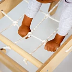 Σετ Αναρριχησης Montessori 5 Σε 1: Τριγωνικη Σκαλα + Αψιδα + Τσουληθρα + Διχτυ + Μαξιλαρι