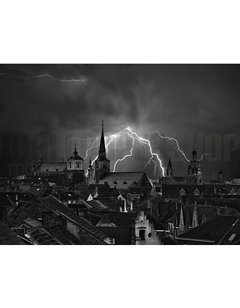 Φωτοταπετσαρια Τοιχου Chaos In The Sky Of Bruges