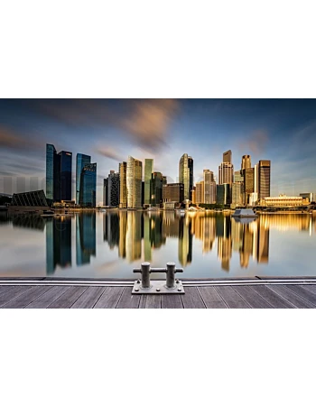Φωτοταπετσαρια Τοιχου Golden Morning In Singapore