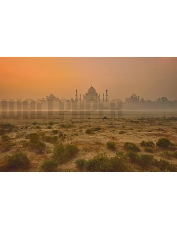 Φωτοταπετσαρια Τοιχου Taj Mahal At Dusk