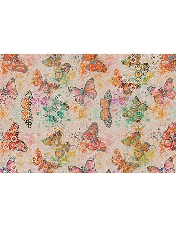 Φωτοταπετσαρια Mosaic Butterflies 2 Εκρου