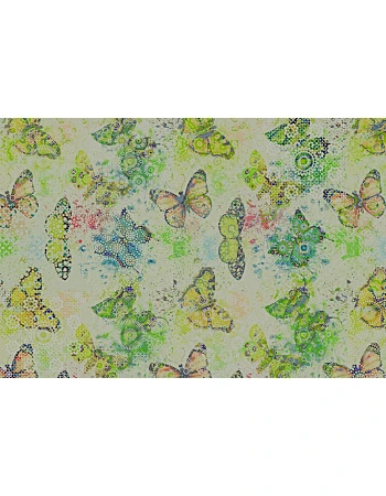 Φωτοταπετσαρια Mosaic Butterflies 3 Πρασινο