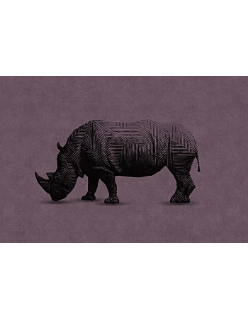 Φωτοταπετσαρια Rhino 2 Ανοιχτο Μωβ