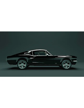 Φωτοταπετσαρια Mustang 1 Μαυρο