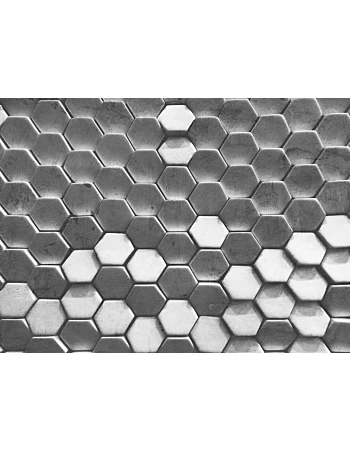 Φωτοταπετσαρια Hexagon Surface 1 Γκρι