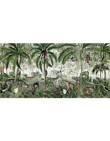 Jungle Lookbook Ταπετσαρια Τοιχου Πρασινο