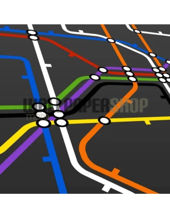 Φωτοταπετσαρια Τοιχου Metro Map